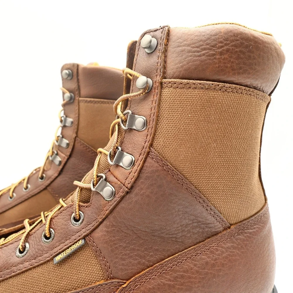 Carhartt Work Boots Mens 13 M Brown Leather Waterproof 8